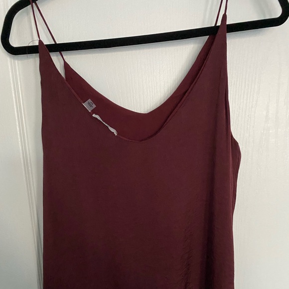Maroon long Slit Dress - Picture 4 of 4